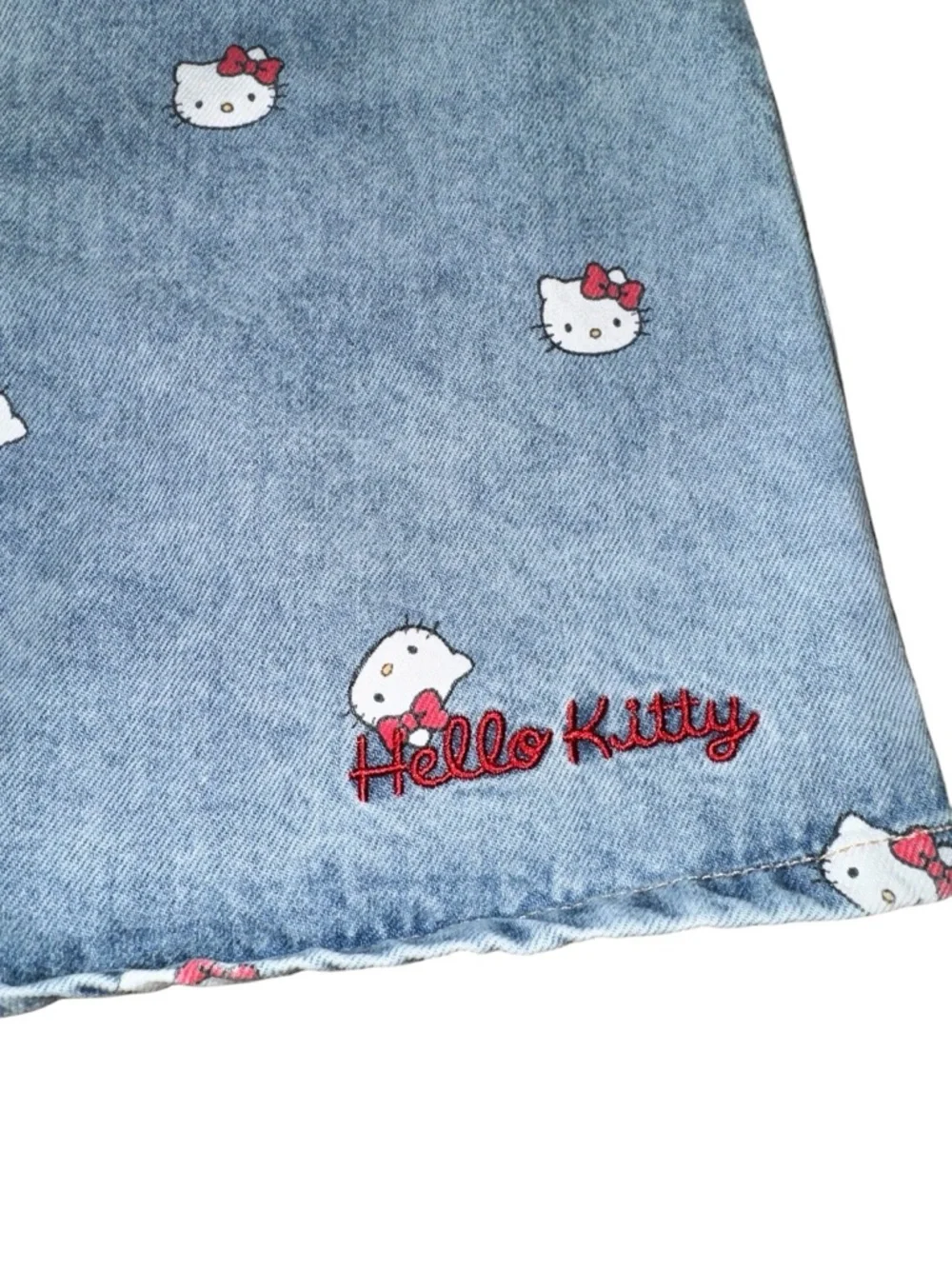 H&M x Sanrio Hello Kitty Denim A-Line Dress Size 9-10